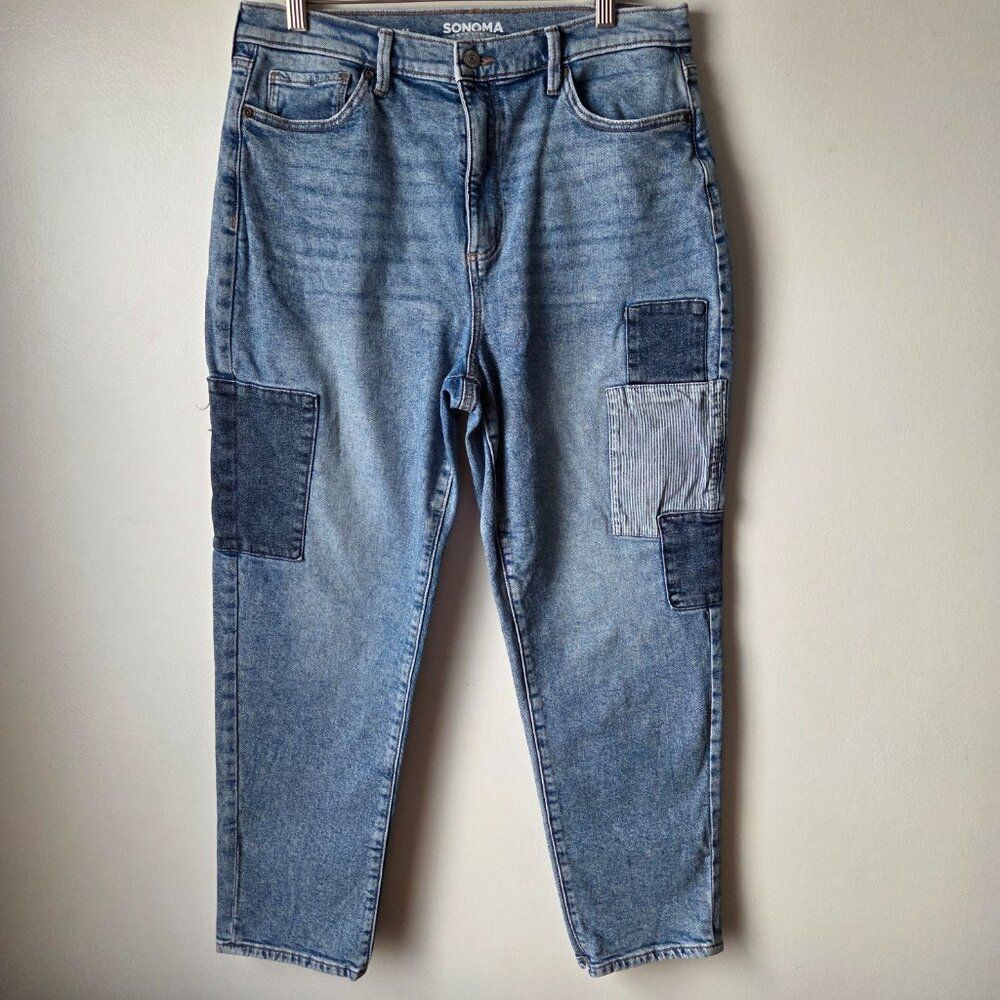 EUC LIKE NEW SONOMA GOODS FOR LIFE BOYFRIEND JEANS SIZE WOMENS 14